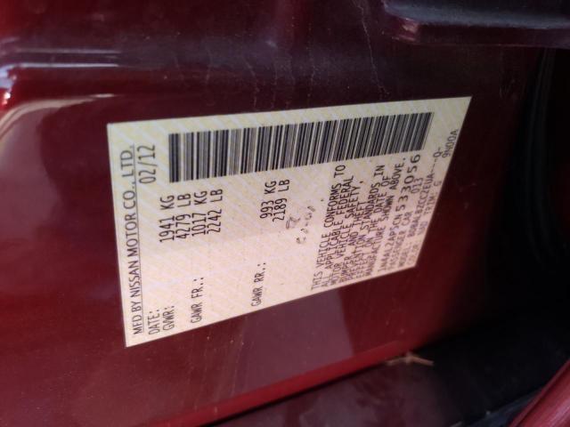 Photo 10 from auction – 2012 NISSAN ALTIMA BAS with VIN 1N4AL2AP5CN533056