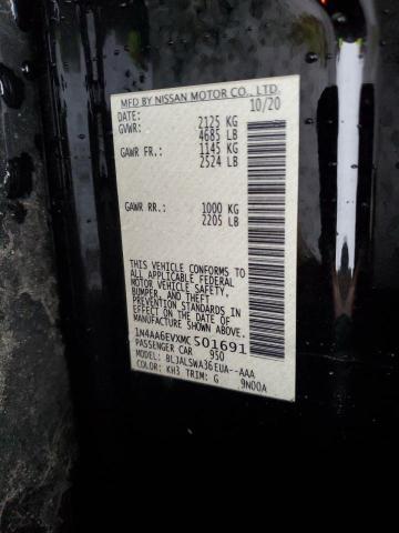 Photo 10 from auction – 2021 NISSAN MAXIMA SR with VIN 1N4AA6EVXMC501691