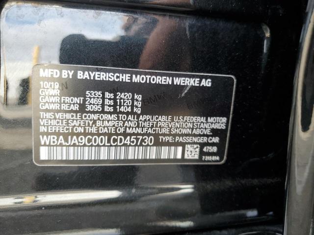 Photo 10 from auction – 2020 BMW 530E with VIN WBAJA9C00LCD45730