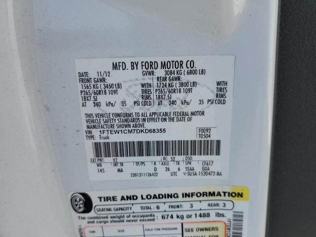 Photo 10 from auction – 2013 FORD F150 SUPER with VIN 1FTEW1CM7DKD68355