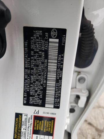 Photo 10 from auction – 2014 TOYOTA CAMRY L with VIN 4T1BF1FK4EU779596