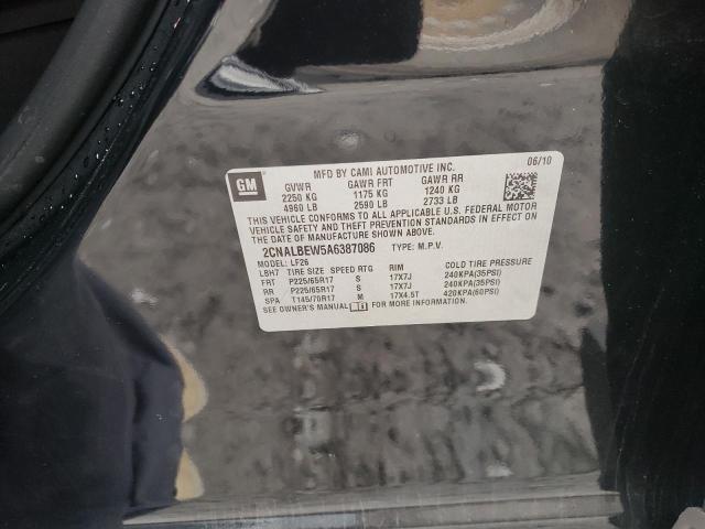 Photo 10 from auction – 2010 CHEVROLET EQUINOX LS with VIN 2CNALBEW5A6387086