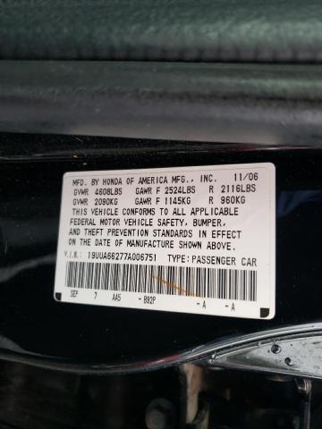 Photo 10 from auction – 2007 ACURA TL with VIN 19UUA66277A006751
