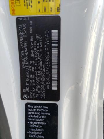 Photo 10 from auction – 2008 BMW 128 I with VIN WBAUP73598VF06440