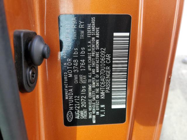 Photo 10 from auction – 2013 HYUNDAI VELOSTER with VIN KMHTC6AD7DU106092