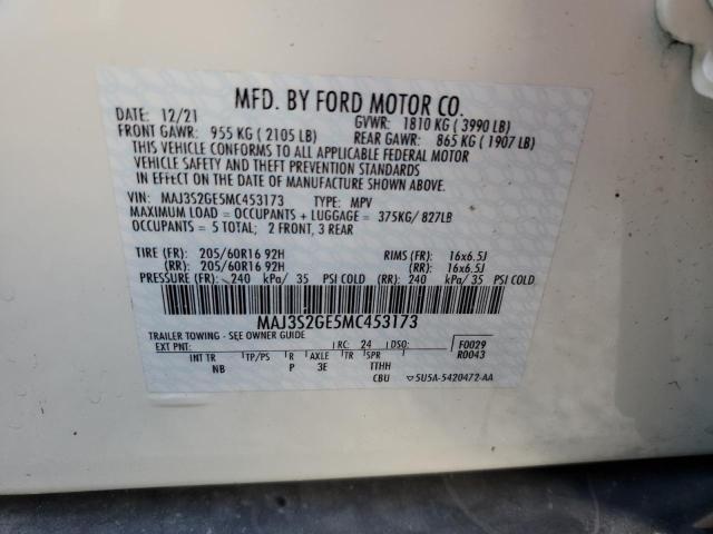 Photo 10 from auction – 2021 FORD ECOSPORT S with VIN MAJ3S2GE5MC453173