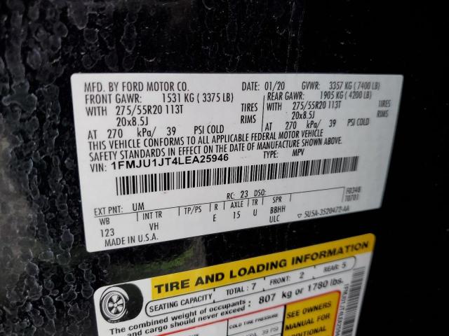 Photo 10 from auction – 2020 FORD EXPEDITION with VIN 1FMJU1JT4LEA25946