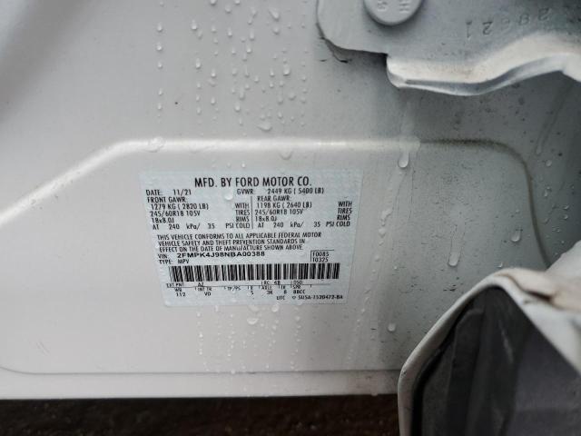 Photo 10 from auction – 2022 FORD EDGE SEL with VIN 2FMPK4J98NBA00388