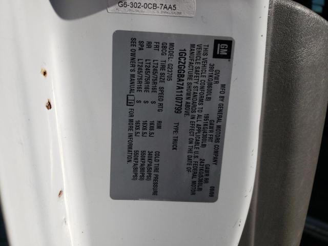 Photo 10 from auction – 2010 CHEVROLET EXPRESS G2 with VIN 1GCZGGBA7A1107799