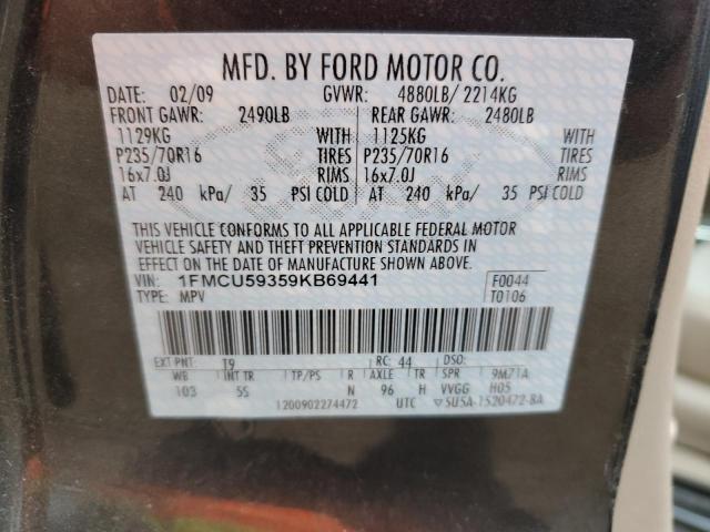 Photo 10 from auction – 2009 FORD ESCAPE HYB with VIN 1FMCU59359KB69441