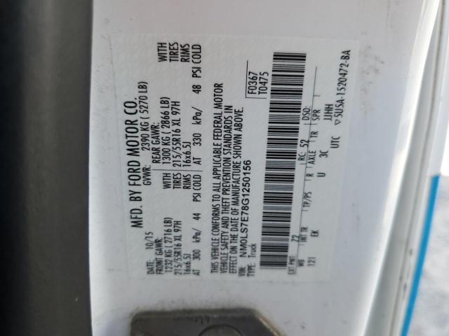 Photo 10 from auction – 2016 FORD TRANSIT CO with VIN NM0LS7E78G1250156