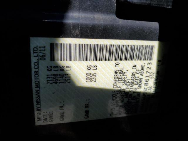 Photo 10 from auction – 2011 NISSAN MAXIMA S with VIN 1N4AA5AP1BC861723