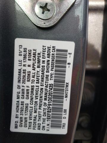 Photo 10 from auction – 2013 HONDA CIVIC EXL with VIN 19XFB2F91DE207435