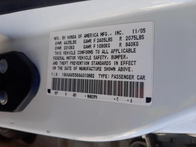 Photo 10 from auction – 2006 ACURA 3.2TL with VIN 19UUA65566A010882
