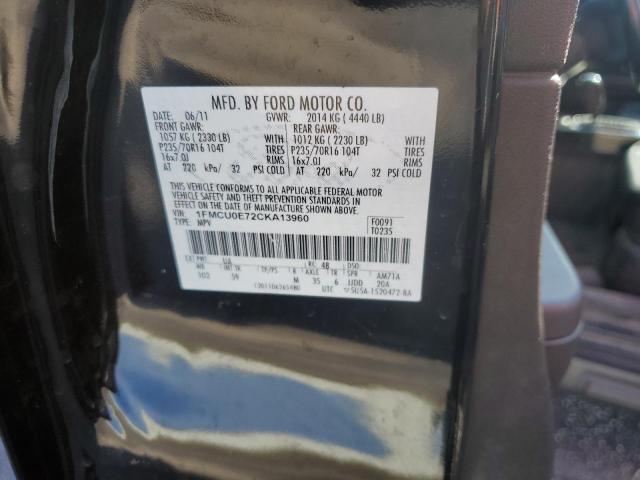 Photo 10 from auction – 2012 FORD ESCAPE LIM with VIN 1FMCU0E72CKA13960
