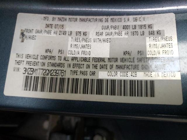 Photo 10 from auction – 2016 MAZDA 3 SPORT with VIN 3MZBM1T72GM239761