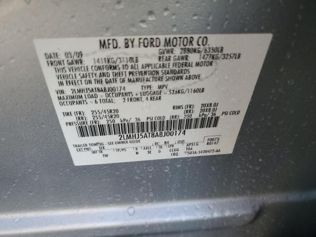 Photo 10 from auction – 2010 LINCOLN MKT with VIN 2LMHJ5AT8ABJ00174