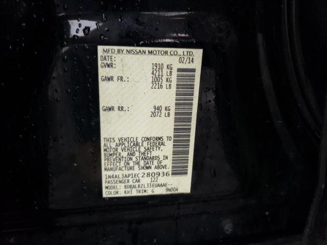 Photo 10 from auction – 2014 NISSAN ALTIMA with VIN 1N4AL3AP1EC280936