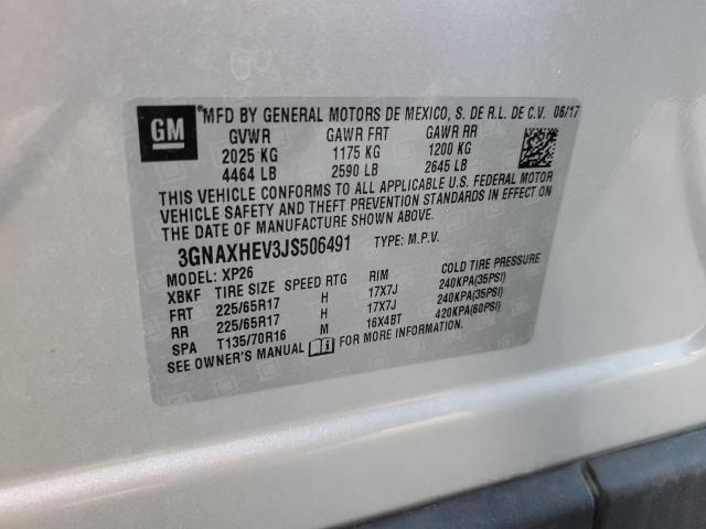 Photo 10 from auction – 2018 CHEVROLET EQUINOX LS with VIN 3GNAXHEV3JS506491