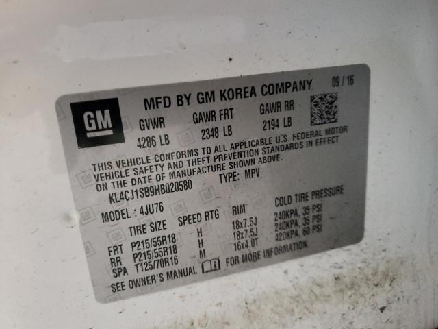 Photo 10 from auction – 2017 BUICK ENCORE SPO with VIN KL4CJ1SB9HB020580