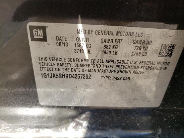 Photo 10 from auction – 2013 CHEVROLET SONIC LS with VIN 1G1JA5SH9D4257392
