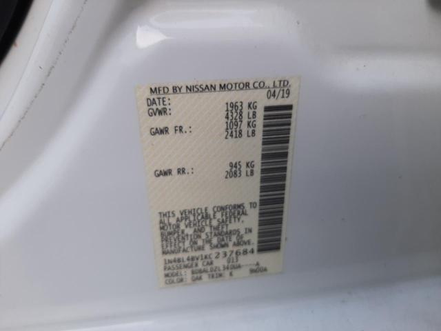 Photo 10 from auction – 2019 NISSAN ALTIMA S with VIN 1N4BL4BV1KC237684