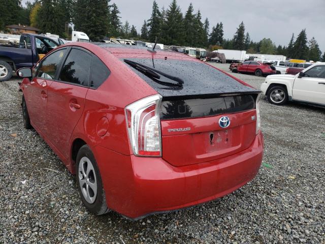 Photo 3 from auction – 2012 TOYOTA PRIUS with VIN JTDKN3DU2C1543597