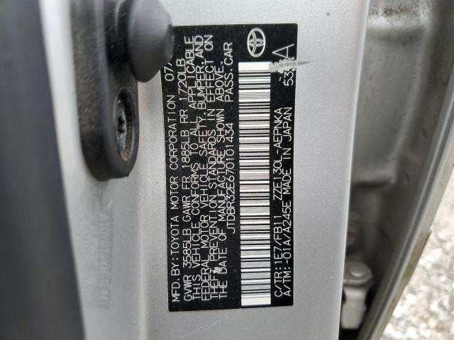 Photo 10 from auction – 2007 TOYOTA COROLLA CE with VIN JTDBR32E670101434