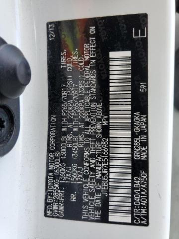 Photo 10 from auction – 2014 TOYOTA 4RUNNER SR with VIN JTEBU5JR7E5166982