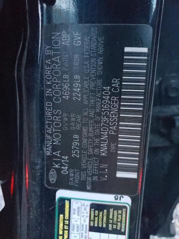 Photo 10 from auction – 2015 KIA CADENZA PR with VIN KNALN4D73F5169404