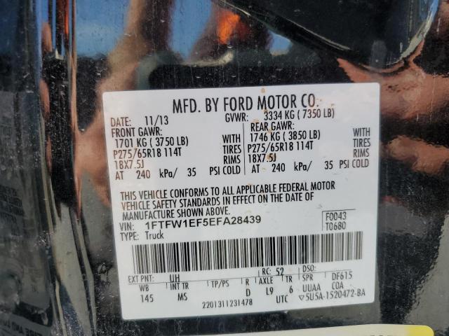 Photo 10 from auction – 2014 FORD F150 SUPER with VIN 1FTFW1EF5EFA28439