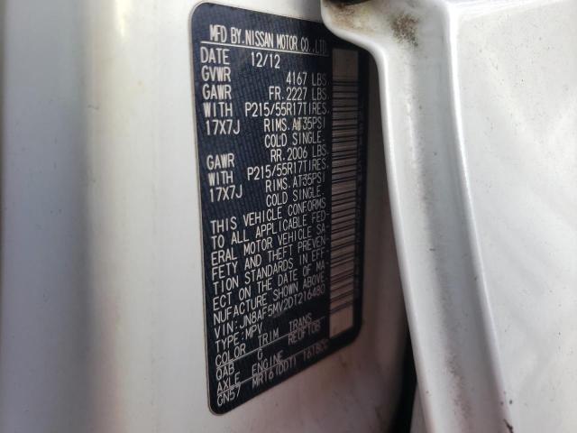 Photo 10 from auction – 2013 NISSAN JUKE with VIN JN8AF5MV2DT216480