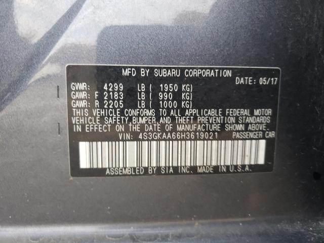Photo 10 from auction – 2017 SUBARU IMPREZA with VIN 4S3GKAA66H3619021