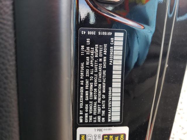 Photo 10 from auction – 2007 VOLKSWAGEN EOS BASE with VIN WVWAA71F87V026940