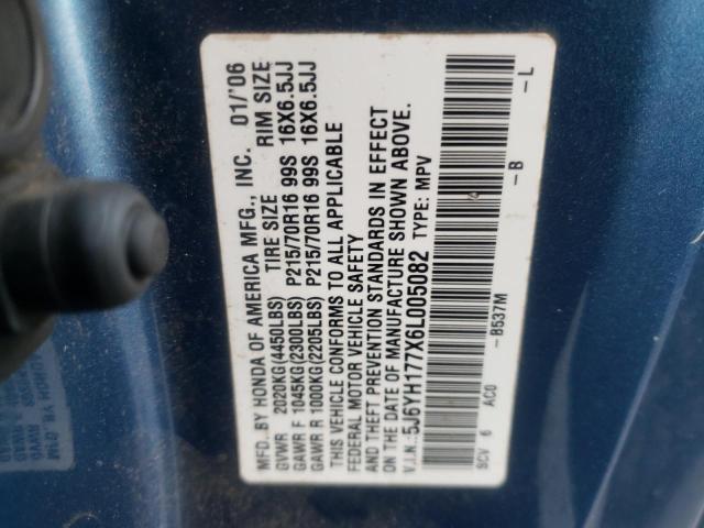 Photo 10 from auction – 2006 HONDA ELEMENT EX with VIN 5J6YH177X6L005082