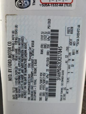 Photo 10 from auction – 2012 FORD FUSION SEL with VIN 3FAHP0JG2CR217845