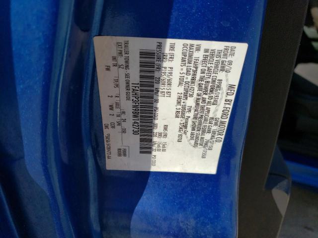 Photo 10 from auction – 2011 FORD FOCUS SE with VIN 1FAHP3FN9BW142730