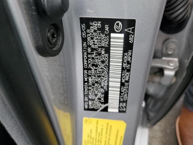 Photo 10 from auction – 2005 LEXUS ES 330 with VIN JTHBA30G955126208