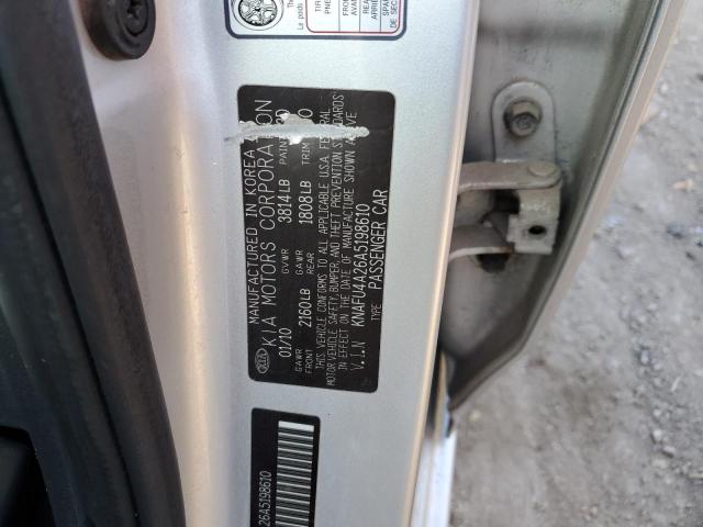 Photo 10 from auction – 2010 KIA FORTE EX with VIN KNAFU4A26A5198610