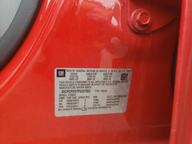 Photo 10 from auction – 2015 CHEVROLET SILVERADO with VIN 3GCPCPEH7FG337962