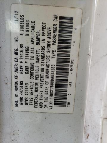 Photo 10 from auction – 2013 HONDA ACCORD EXL with VIN 1HGCT2B80DA003288