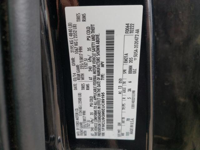 Photo 10 from auction – 2014 FORD ESCAPE SE with VIN 1FMCU9G96EUC89195