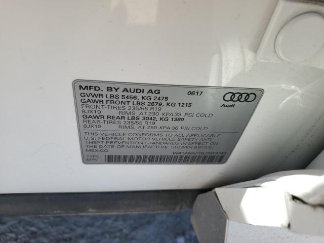Photo 10 from auction – 2018 AUDI Q5 PREMIUM with VIN WA1ANAFY6J2019743