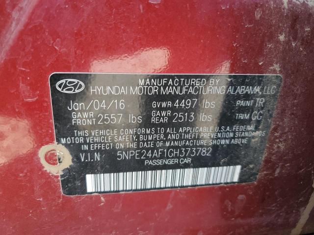 Photo 10 from auction – 2016 HYUNDAI SONATA SE with VIN 5NPE24AF1GH373782