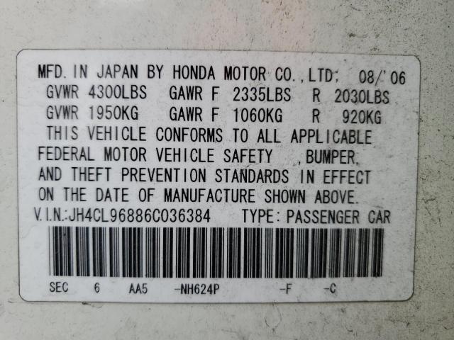 Photo 10 from auction – 2006 ACURA TSX with VIN JH4CL96886C036384