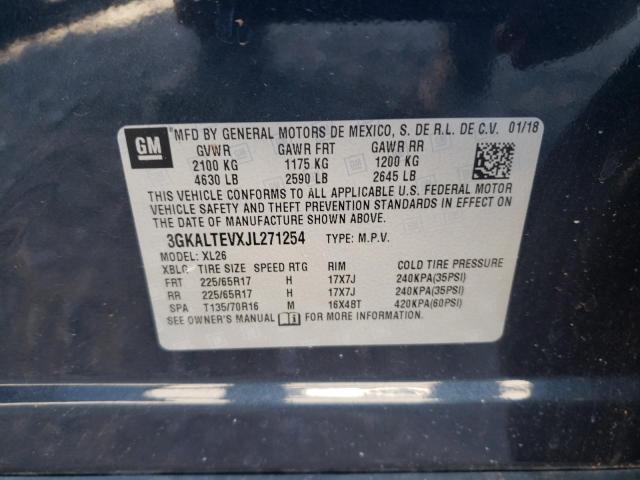 Photo 10 from auction – 2018 GMC TERRAIN SL with VIN 3GKALTEVXJL271254
