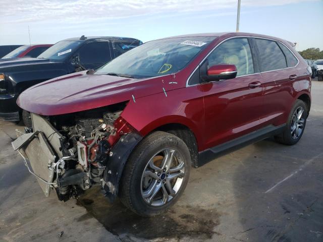 FORD EDGE TITAN 2017 with VIN 2FMPK3K90HBB06105 - Photo from auction