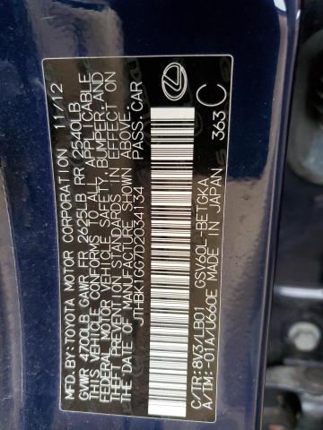 Photo 10 from auction – 2013 LEXUS ES 350 with VIN JTHBK1GG7D2034134