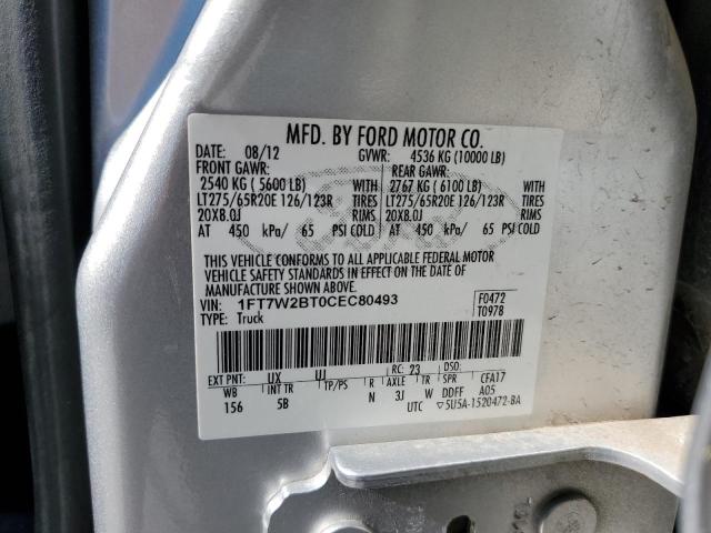 Photo 10 from auction – 2012 FORD F250 SUPER with VIN 1FT7W2BT0CEC80493