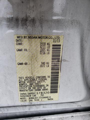 Photo 10 from auction – 2014 NISSAN ALTIMA 2.5 with VIN 1N4AL3AP0EC178320